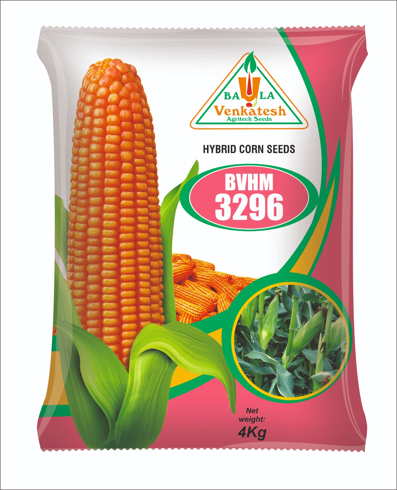 Hybrid Corn Seeds (BVHM 3296)